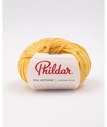 Pelote de Lin à Tricoter Phil Artisane - L'Élégance Naturelle pour Vos Créations Estivales Soleil Jaune