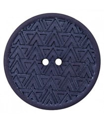 Carte de 2 boutons Recyclés chanvre/polyester 20mm - Prym Marine Bleu
