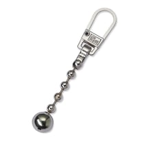 Tirette fashion-zipper chaîne boule, métal
