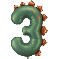 Ballon Aluminium Géant Dinosaure Chiffre 3 92 cm