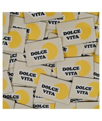 Étiquettes tissées ©ikatee - Dolce vita - x5 dolce vita