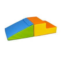 Set de 2 grands blocs en mousse jaune vert bleu orange - Velinda
