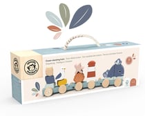 Jouet à bascule Train d eveil a tirer en bois - Marron - Speedy Monkey