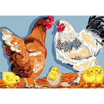Princesse - Canevas antique Nid de poule 32x50 cm