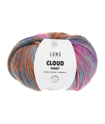 Pelote de laine CLOUD FUNKY - 100GR - Lang Yarns Multicolore Rose et Parme 0025