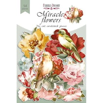 Die cuts formes décoratives scrapbooking Fabrika Décoru 54 piècesMIRACLE FLOWERS