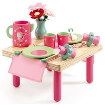 Le dejeuner de lili rose - djeco - dj06631 - dinette en bois