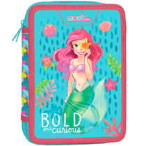 Trousse garnie La petite sirène Curious Must 21 CM - 2 compartiments