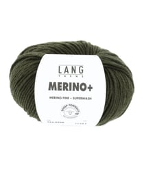 Pelote de Laine à tricoter MERINO + (PLUS) - Lang Yarns Vert (398)