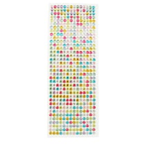 MégaCréa DIY - Stickers strass ronds multicolores 0,6 cm 504 pièces