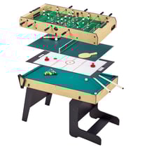 Table multi jeux pliable 4 en 1 adulte - Baby-foot - Billard - Ping Pong - Hockey