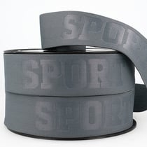 Bobine 20m élastique 3d sport 40mm Gris Foncé 40mm