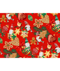 Tissu coton Noël mutin de 150 cm de largeur mutinrouge vendu par 50 cm