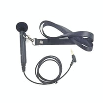 Microphone Main Libre Couleur Chair Avec Haut-Parleur Et Cordon 1m Noir YONIS