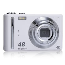 Appareil Photo Numérique 4K HD Zoom 16X Stabilisation Image Pour Photos Époustouflantes Blanc YONIS