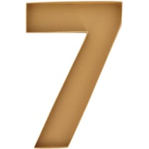 Plateau en Carton Kraft Chiffre 7 - 40 cm - Alimentaire