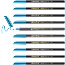 Lot de 10 feutres de coloriage métallisé - EDDING - Pointe ronde 1-3 mm - Bleu métallisé