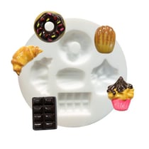 2 moules en silicone gourmandises pour pâte polymère