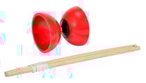 Diabolo classique avec baguettes en bois - jonglerie / cirque - androni - jeu d'adresse plein air