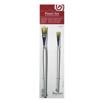 Kit pinceaux p. technique des serviettes, set 2 pièces sur carte, 10+16 mm