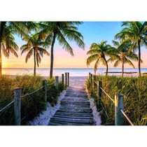 Puzzle plage de floride au lever du soleil 1000 pièces - collection evasion, voyage - nathan - 12000916