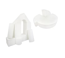 Set de 15 blocs en mousse le jeu blanc