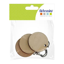 Set 3 porte-clés ronds 5 cm - Artemio