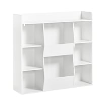 SoBuy KMB55-W Bibliothèque pour Enfant Étagère Enfant Étagère à Jouets Rangement pour Livres et Jouets Meuble Enfant
