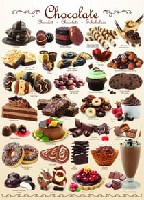 Puzzle 1000 pièces - Sweet Line - Chocolate - Eurographics