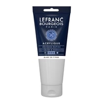 Peinture acrylique - Blanc de Titane - 008 - Fine - Lefranc Bourgeois - Tube 200ml