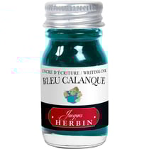 Encre pour stylos plume - Calligraphie - Bleu calanque - Herbin - Flacon 10ml