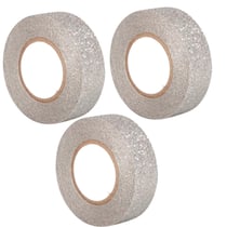 3 glitter tapes 5 m x 1,5 cm - argenté
