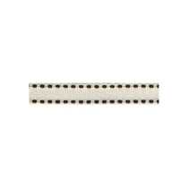 Bobine 25m galon polyester Tiret ecru 10mm