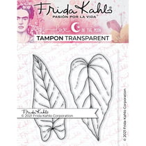 2 Tampons transparents - végétal 2 - 9,5 x 6,5 cm