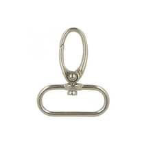 Mousqueton 30mm couleur argent