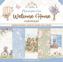 Pochette de 10 feuilles recto verso Welcome Home Stamperia