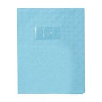 Protège-cahier - 17x22cm - Bleu clair - Polypro - Motif losange - Résistant