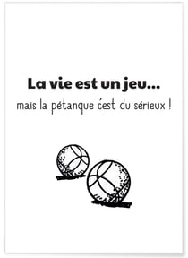 Affiche La vie est un jeu 2 | A3 : 29,7x42cm