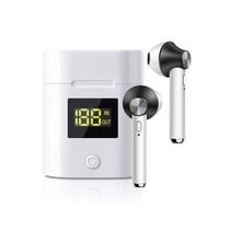 Avizar Écouteurs Sans Fil Bluetooth 5.0 TWS Modèle JeezPro avec Affichage LED Noir