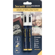 Lot De 2 Marqueurs Craie Liquide Biseautée 2-6 Mm - Securit