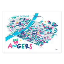 Affiche 50 x 70 cm -  Angers - Sté!