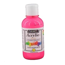 Peinture Acrylique en bouteille Rose fluo 200 ml - Amt