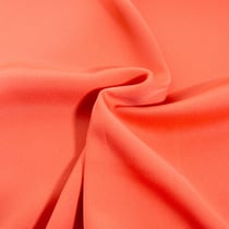 Tissu Crêpe satin mat Pêche