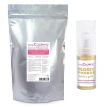 Glucose déshydraté 500 g + 1 poudre alimentaire irisée dorée