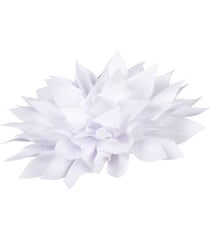 Broche fleur pivoine 14cm blanc