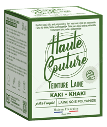 Teinture pour Laine, Soie, Polyamide 300g - Haute Couture : Longue Tenue & Facilité d'Utilisation Kaki Vert
