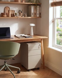 Armoire de bureau Acier Jaune BOLSENA - Beliani