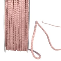 Bobine 30m cordelière polyester 2mm vieux rose