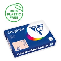 Ramette de papier CLAIREFONTAINE - 250 feuilles - Saumon - A4 - 160g