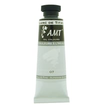 Peinture à l'huile fine en tube blanc de titane 45ml - Amt